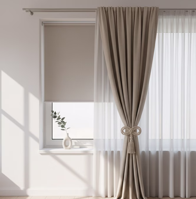 Raumdekoration mit Stoffen und Accessoires